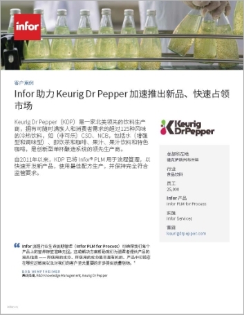 Th Keurig Dr Pepper Case Study Infor PLM for Process Optiva Food and Beverage NA Chinese Simplified 457px 1